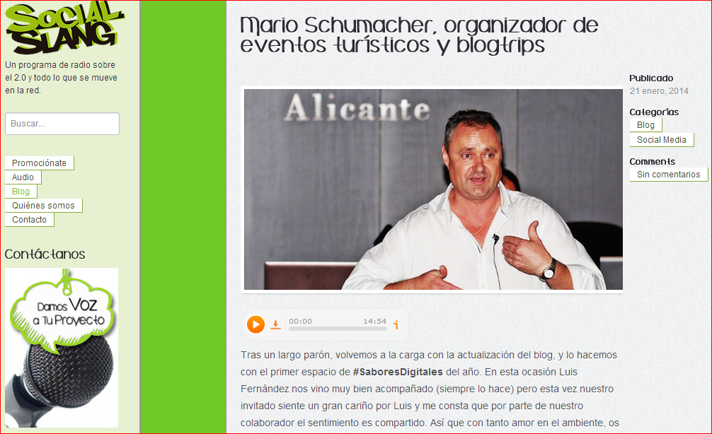 Prensa, Mario Schumacher Blog