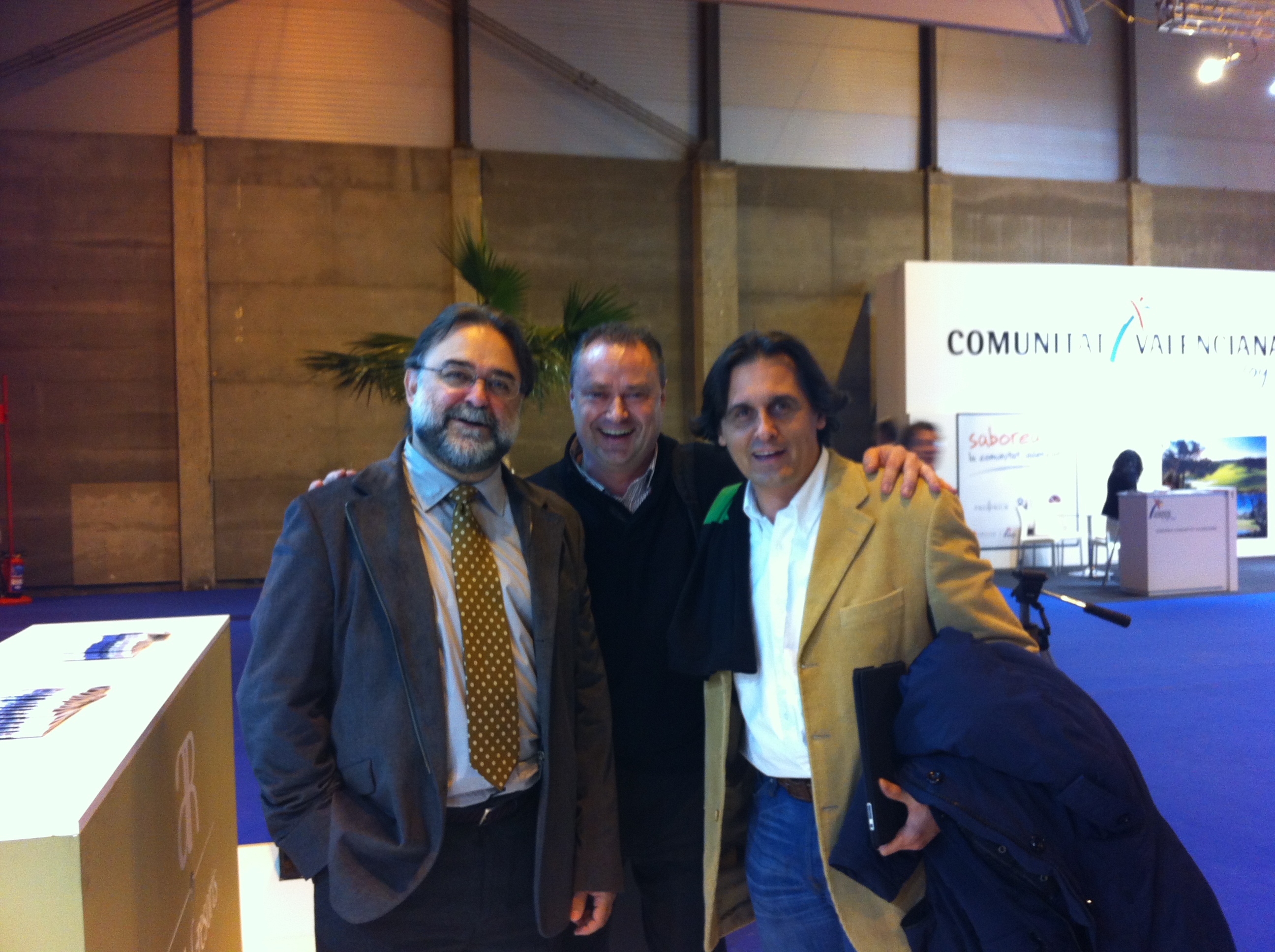 Fernando Gallardo, Jimmy Pons y Mario Schumacher en Fitur