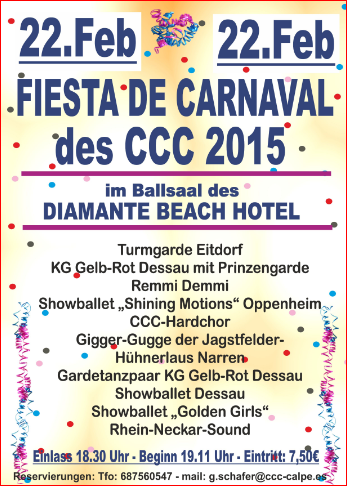 , Karnevalsfest des CCC am 22.Februar in Calpe &#8211; Fiesta de Carnaval del &#8220;Club Creativo Calpe&#8221;, Mario Schumacher Blog
