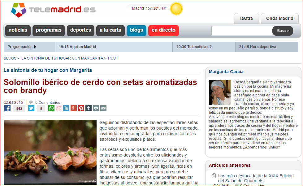 , GastroAmante &#8220;Margarita García&#8221;. Su pasión: ¡Cocinar!, Mario Schumacher Blog