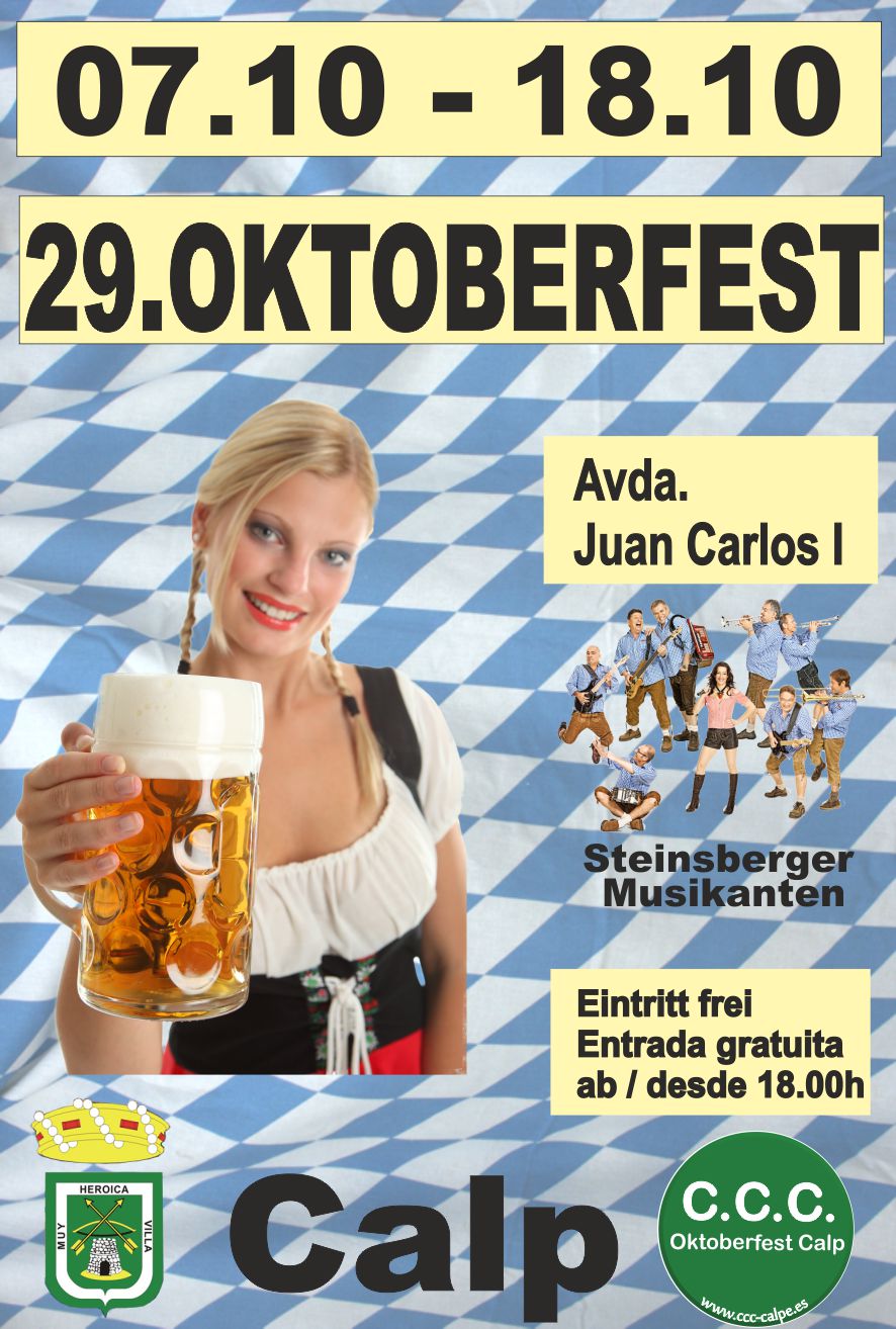 , Fiesta de la Cerveza/Oktoberfest Calpe del 7 al 18 de Octubre 2015, Mario Schumacher Blog