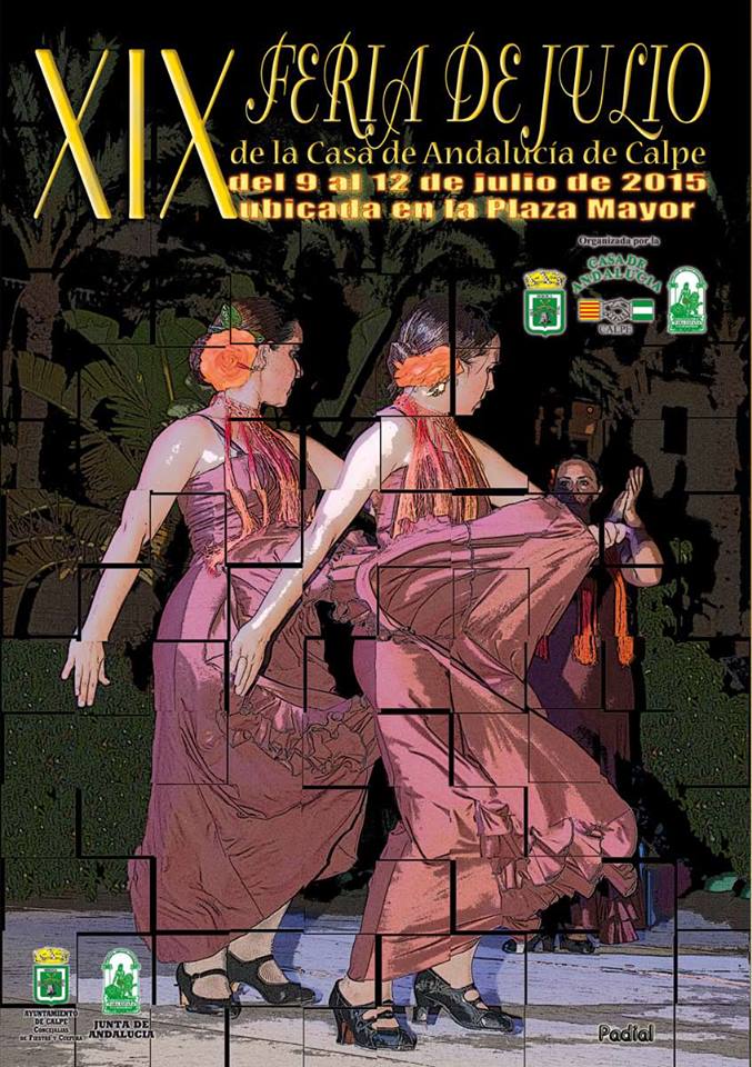 , XIX Feria de Julio de la Casa de Andalucía de Calpe, del 09 al 12 de Julio 2015, Mario Schumacher Blog