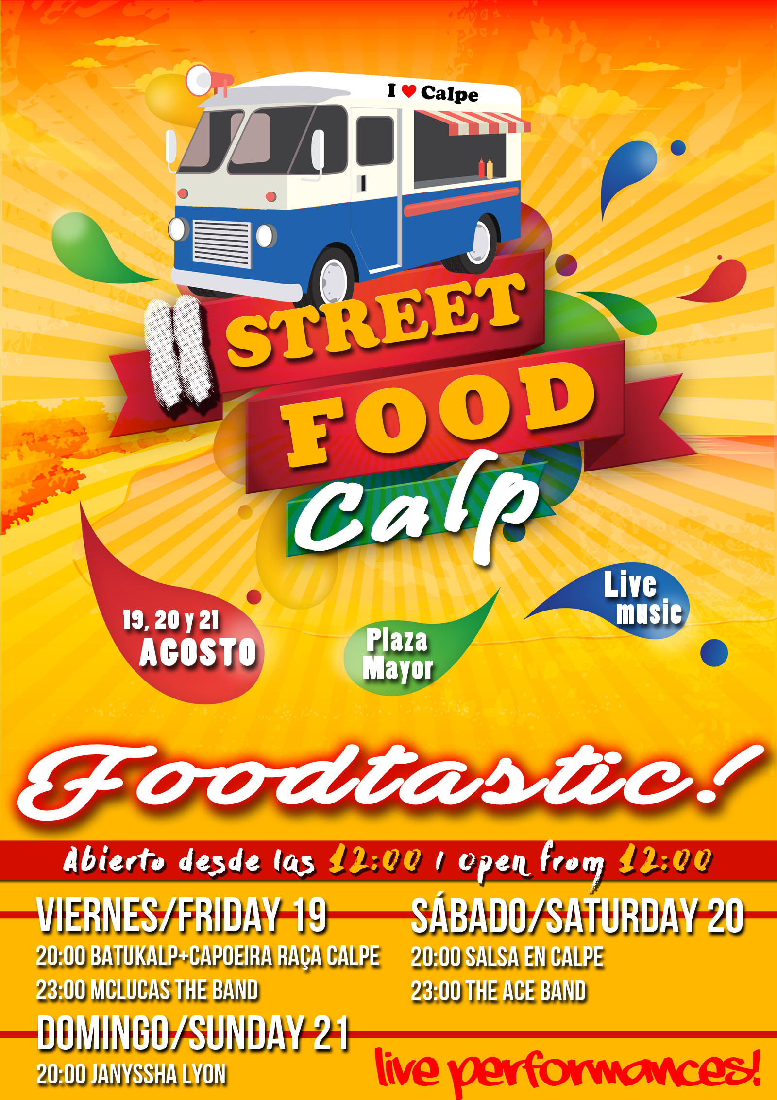 , Algo diferente pasará del 19-21.Agosto en Calpe “Street Food Calp”, Mario Schumacher Blog